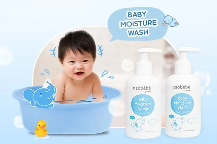 Sữa Tắm Gội Cấp Ẩm Dịu Nhẹ Usobebe Cho Bé 200ml - An Toàn, Không Cay Mắt, Dưỡng Ẩm Cho Da Nhạy Cảm