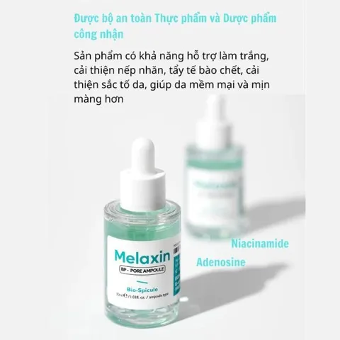 Tinh Chất Dr.Melaxin BP Pore Ampoule - Giải Pháp Se Khít Lỗ Chân Lông, Kiểm Soát Dầu, Dưỡng Ẩm Cho Da Nhờn, Da Nhạy Cảm 30ml