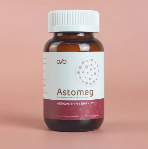 Viên Uống Trẻ Hóa Da Astomeg Age Defense - Hỗ Trợ Làm Sáng Da Từ Astaxanthin & Omega 3 - Chất Chống Oxy Hóa Tự Nhiên