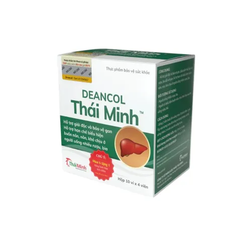Viên uống Deancol Thái Minh Giải Rượu Bổ Gan - Hỗ Trợ Giảm Cảm Giác Khó Chịu Sau Khi Uống Rượu Bia 40 Viên