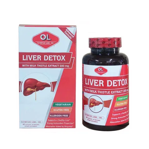 Viên Uống Bổ Gan Olympian Labs Liver Detox 60 Viên - Hỗ Trợ Thải Độc, Cải Thiện Chức Năng Gan và Tiêu Hóa Khỏe Mạnh