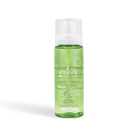 Xịt Khoáng Rau Má Prettyskin The Pure Jeju Cica 99 Mist - Giải Pháp Làm Dịu Da Nhạy Cảm Và Cấp Ẩm Hàng Ngày