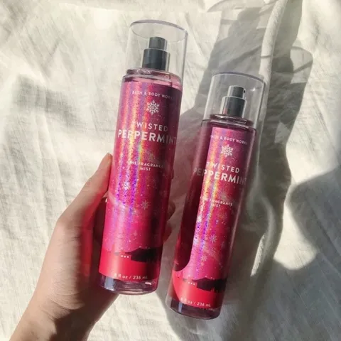 Xịt Thơm Body Mist Bath & Body Works Twisted Pepper Mint - Hương Bạc Hạ Tươi Mát, Đem Đến Cảm Giác Sảng Khoái, Chai 236ml
