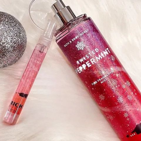 Xịt Thơm Body Mist Bath & Body Works Twisted Pepper Mint - Hương Bạc Hạ Tươi Mát, Đem Đến Cảm Giác Sảng Khoái, Chai 236ml