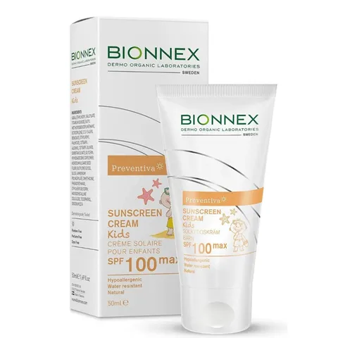 Kem chống nắng cho trẻ Bionnex Preventiva SPF 100 Max - Bảo vệ da nhạy cảm khỏi tia UVA/UVB, dưỡng ẩm nhẹ nhàng, không bít da