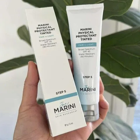Kem Chống Nắng Jan Marini Physical Protectant Tinted SPF 45 - Bảo Vệ Da UVA/UVB, Kháng Nước, Tông Màu Fair to Light, Không Nhờn Rít