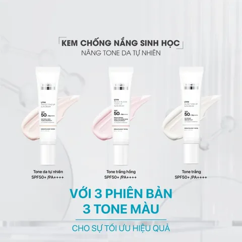 Kem Chống Nắng Nâng Tone Biomeek UVM Suncream SPF 50+ - Bảo Vệ Da, Tăng Cường Sáng Màu Tự Nhiên, Dưỡng Ẩm Nhẹ Nhàng