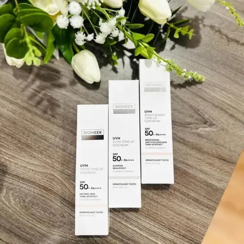 Kem Chống Nắng Nâng Tone Biomeek UVM Suncream SPF 50+ - Bảo Vệ Da, Tăng Cường Sáng Màu Tự Nhiên, Dưỡng Ẩm Nhẹ Nhàng