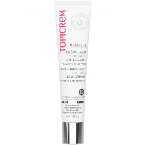 Kem Chống Nắng Topicrem Mela Anti-Dark Spot Unifying Day Cream SPF50+ - Bảo Vệ Da, Làm Mờ Đốm Nâu, Dưỡng Ẩm Hiệu Quả cho Da Nhạy Cảm