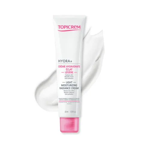 Kem Dưỡng Ẩm Sáng Da Topicrem Hydra+ Light Moisturizing Radiance Cream 40ml - Hỗ Trợ Cấp Ẩm, Làm Dịu Da, Phù Hợp Mọi Loại Da