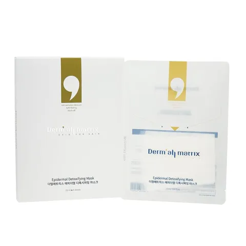 Mặt Nạ Hỗ Trợ Thải Độc Derm All Matrix - Làm Sạch Sâu, Cấp Ẩm, Làm Dịu Da - Dành Cho Mọi Làn Da, Hộp 4 Miếng 23ml