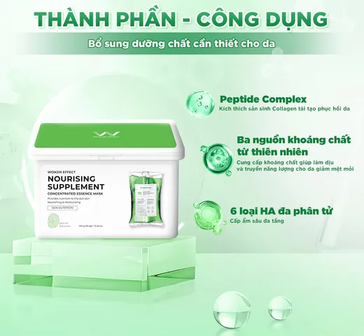 Mặt Nạ Wonjin Effect Nourising Supplement - Hỗ Trợ Phục Hồi Da Khô Yếu - Dưỡng Ẩm Sâu, Tái Tạo Và Làm Sáng Da