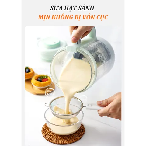 Máy làm sữa hạt Kalpen H5 - Đa năng 12 chế độ, xay sáng tạo các món như sữa hạt, súp, cháo, sinh tố tại nhà, tiện lợi và dễ sử dụng.
