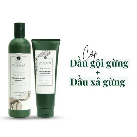 Combo 2 Sữa Tắm Hoa Hồng Damask + Dầu Gội Xả Gừng Weilaiya - Sản Phẩm Chăm Sóc Da Tóc Chiết Xuất Tự Nhiên, Hương Thơm Dài Lâu