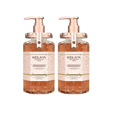 Combo 2 Sữa Tắm Hoa Hồng Damask + Dầu Gội Xả Gừng Weilaiya - Sản Phẩm Chăm Sóc Da Tóc Chiết Xuất Tự Nhiên, Hương Thơm Dài Lâu