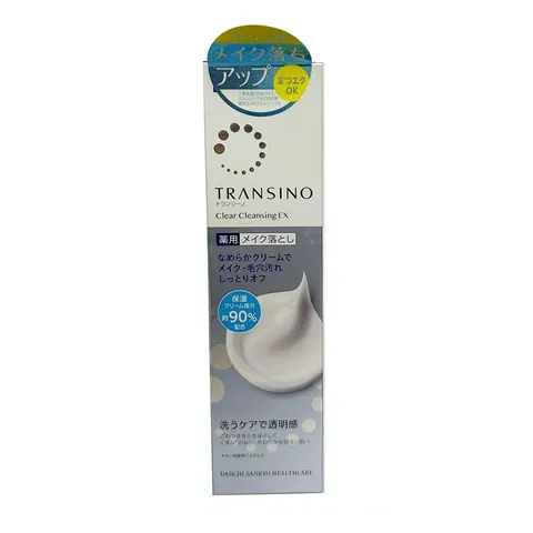 Kem Tẩy Trang Transino Clear Cleansing 110g - Loại Bỏ Trang Điểm Nhẹ Nhàng, Thư Giãn Da, Xuất Xứ Nhật Bản