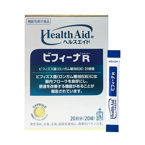 Men Vi Sinh Bifina R Health Aid Nhật Bản - Bổ Sung Lợi Khuẩn Bifido & Lactobacillus, Hỗ Trợ Tiêu Hóa - Hộp 20 Gói/60 Gói