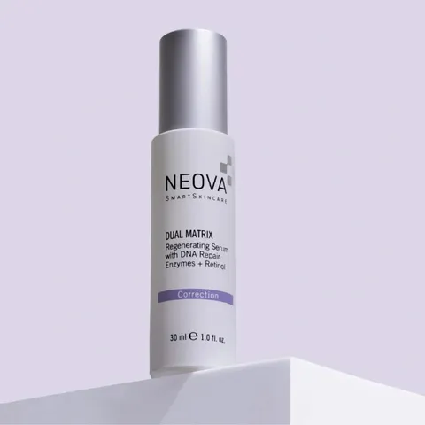 Serum Dưỡng Sáng Da Neova Dual Matrix DNA Repair Enzymes + Retinol - Giảm Nếp Nhăn, Tái Tạo Da, Cho Làn Da Sáng Mịn Khỏe Mạnh