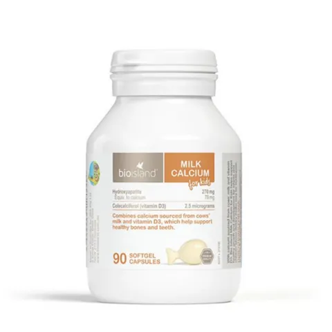 Viên Sữa Canxi Úc Bio Island Milk Calcium Cho Bé - Hỗ Trợ Phát Triển Xương Khỏe Mạnh, Dễ Hấp Thụ, 90 Viên