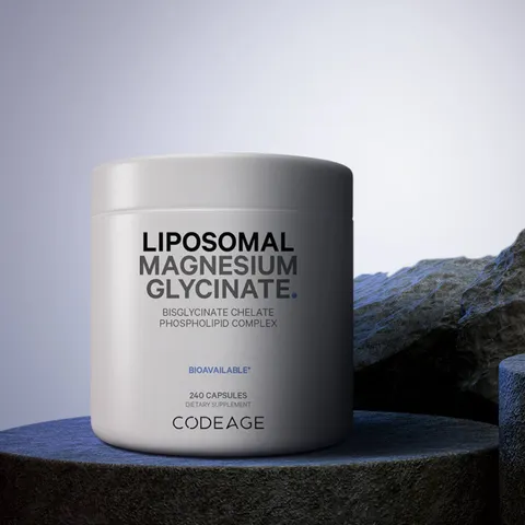 Viên uống bổ sung magie Codeage Liposomal Magnesium Glycinate - Hỗ trợ sức khỏe xương và nâng cao hiệu suất tập luyện 240 viên