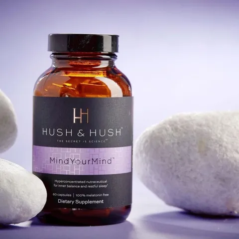 Viên Uống Hỗ Trợ Giấc Ngủ Hush & Hush Mind Your Mind - Chiết Xuất Thiên Nhiên, Giúp Thư Giãn Tinh Thần & Cải Thiện Giấc Ngủ, 60 Viên