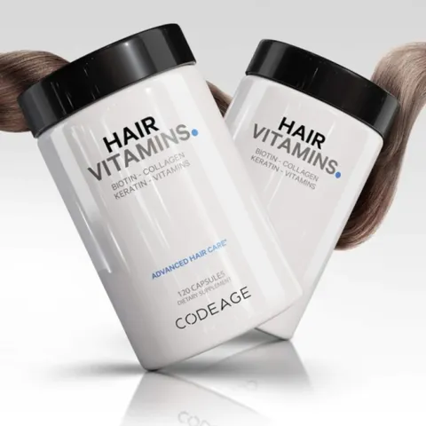 Viên Uống Hỗ Trợ Mọc Tóc Codeage Hair Vitamins - Chống Rụng Tóc, Tăng Cường Biotin, Collagen, Keratin, Giúp Tóc Khỏe Mạnh, Bóng Mượt