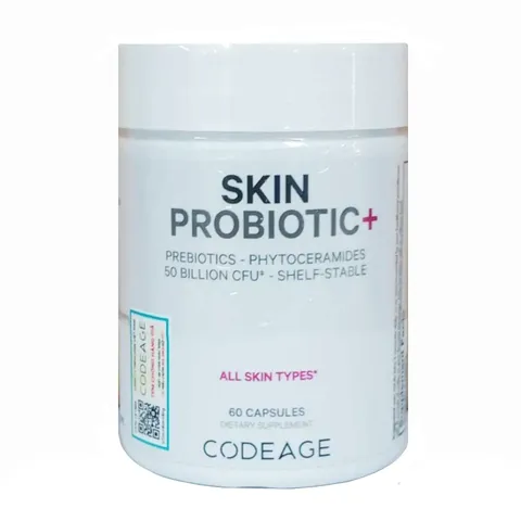 Viên Uống Lợi Khuẩn Codeage Skin Probiotic - 60 Viên Hỗ Trợ Làm Đẹp Da, Cải Thiện Mụn và Sức Khỏe Hệ Tiêu Hóa Mỹ Nhập Khẩu