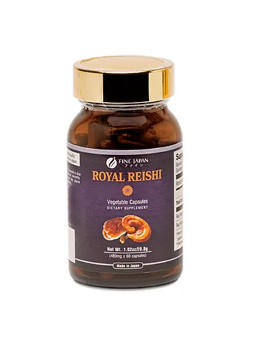Viên Uống Nấm Linh Chi Đỏ Hoàng Gia Fine Japan Royal Reishi - Tăng Cường Miễn Dịch, Cải Thiện Giấc Ngủ, Hỗ Trợ Sức Khỏe Tổng Thể - Hộp 60 Viên