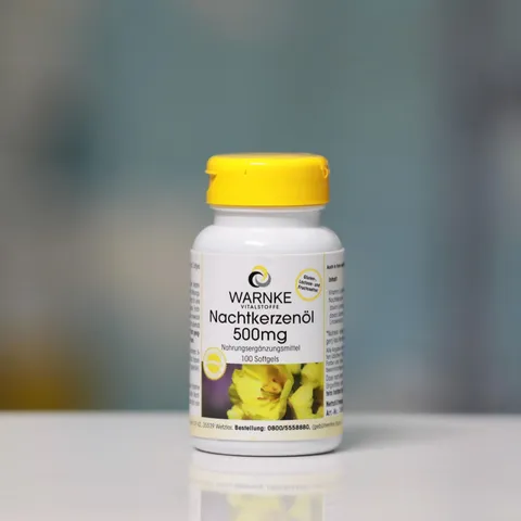 Viên uống tinh dầu hoa anh thảo Warnke - Hỗ trợ cân bằng nội tiết, giảm khó chịu tiền kinh nguyệt, làm đẹp da cho phụ nữ 100 viên