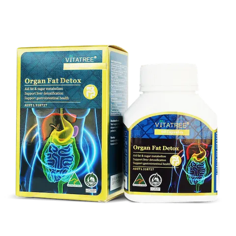 Viên Uống Giảm Cân Vitatree Organ Fat Detox Úc - Hỗ Trợ Thải Độc, Tăng Cường Chuyển Hóa Chất Béo, Hộp 60 Viên