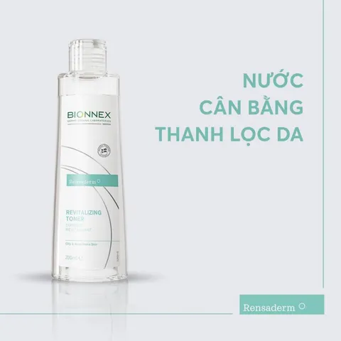 Nước Hoa Hồng Cân Bằng Da Dầu Mụn Bionnex Revitalizing Toner - Hỗ Trợ Kiểm Soát Bã Nhờn, Làm Dịu Da, 200ml