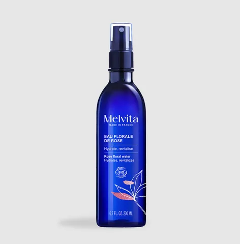 Nước Hoa Hồng Melvita Eau Florale de Rose Pháp - Toner 100% Thiên Nhiên Cân Bằng pH và Cấp Ẩm Cho Da Mọi Loại