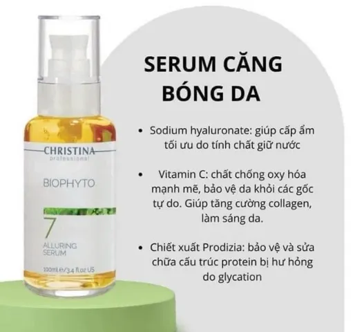 Serum Nâng Cơ Săn Chắc Da Christina BioPhyto 7 Alluring Serum 100ml - Chiết Xuất Tự Nhiên, Dành Cho Mọi Loại Da