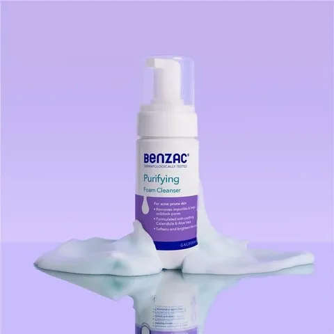 Sữa Rửa Mặt Tạo Bọt Benzac Purifying Foam Cleanser - Dành Cho Da Dầu, Da Mụn, Giúp Làm Sạch Sâu và Duy Trì Độ Ẩm Tự Nhiên 130ml