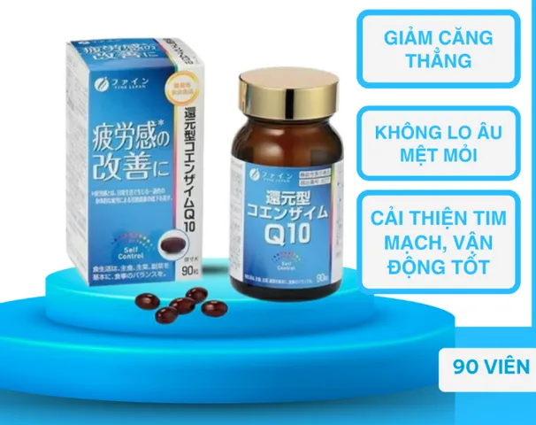 Viên uống Coenzyme Q10 Fine Japan 90 viên - Tăng cường sức khỏe, giảm mệt mỏi, hỗ trợ năng lượng hàng ngày