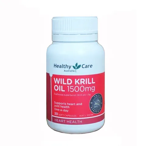 Viên dầu nhuyễn thể Healthy Care Wild Krill Oil 1500mg