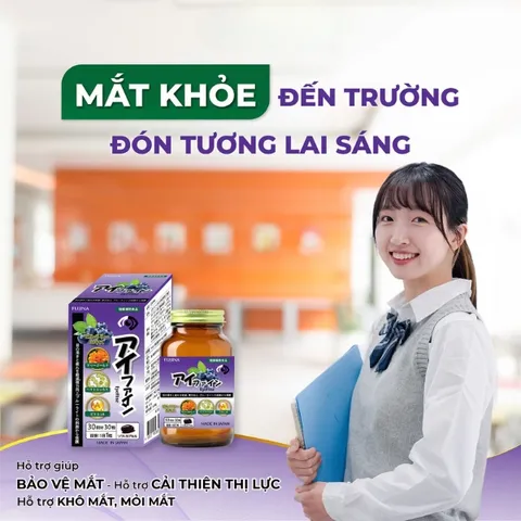 Viên Uống Hỗ Trợ Mắt EyeFine Fujina Nhật Bản - Bổ Sung Lutein, Zeaxanthin, Vitamin Giúp Cải Thiện Thị Lực & Giảm Mỏi Mắt