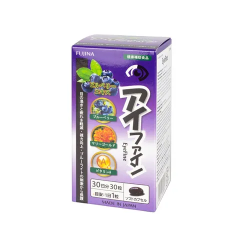 Viên Uống Hỗ Trợ Mắt EyeFine Fujina Nhật Bản - Bổ Sung Lutein, Zeaxanthin, Vitamin Giúp Cải Thiện Thị Lực & Giảm Mỏi Mắt