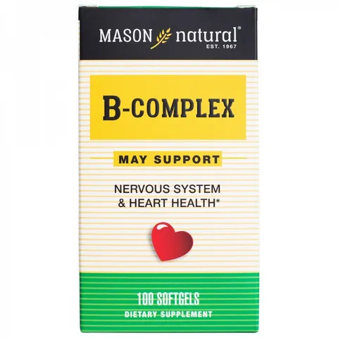 Viên Uống Mason Natural B-Complex Bổ Sung Vitamin Nhóm B - Hỗ Trợ Năng Lượng, Giảm Căng Thẳng, 100 Viên