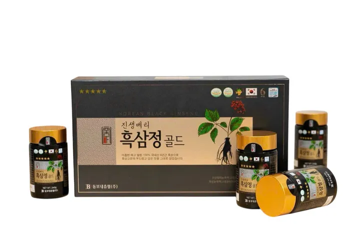 Cao Hắc Sâm Dongbo Hàn Quốc Hộp 4 Lọ x 240g - Tăng Cường Sức Khỏe, Hỗ Trợ Tư Duy, Giấc Ngủ Tốt Hơn