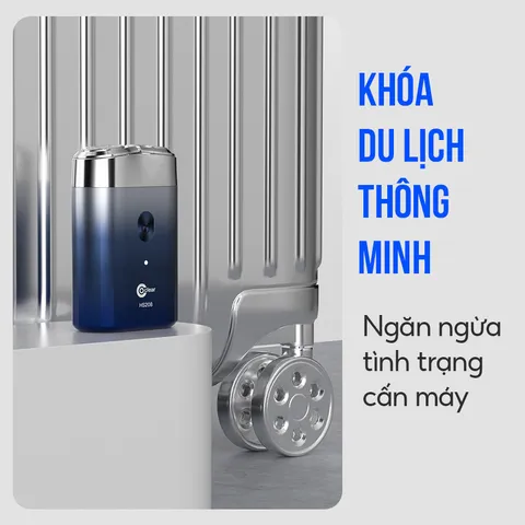 Máy cạo râu Coclear HS208 - Lưỡi dao kép 3D, Chống nước IPX7, Cạo khô và ướt, Thiết kế nhỏ gọn, Thời gian sử dụng 90 phút