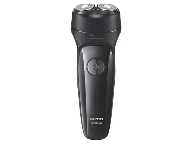 Máy cạo râu Flyco FS879VN 2 lưỡi kép sạc nhanh - Cạo sát an toàn, tiện lợi, sử dụng liên tục 60 phút, chống nước, tích hợp đèn LED