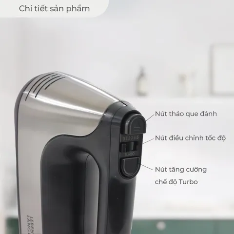 Máy Đánh Trứng Cầm Tay Lebenlang LBL8908 400W - Hỗ Trợ 5 Tốc Độ, Dễ Sử Dụng Cho Người Làm Bánh Tại Nhà