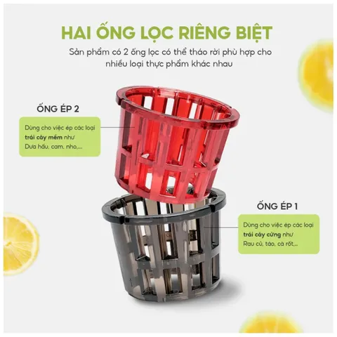 Máy Ép Chậm Lebenlang LBL1414 - 300W Tối Ơi Hóa Món Nước Ép Dinh Dưỡng, Thiết Kế Hiện Đại, Công Nghệ DC, Ép Kiệt Bã 99%