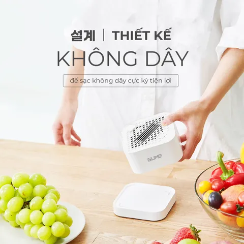 Máy Khử Khuẩn Thực Phẩm Không Dây GUME OWM-01 - Thiết Bị Khử Khuẩn Hiện Đại Cho Gia Đình, Giúp Loại Bỏ Hóa Chất và Vi Khuẩn An Toàn
