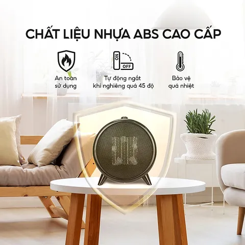 Máy Sưởi Gốm Mini Để Bàn Lebenlang LBL0275 Đức 1500W - Tiện Lợi, Đa Mức Nhiệt và Tiết Kiệm Điện Cho Không Gian Nhỏ