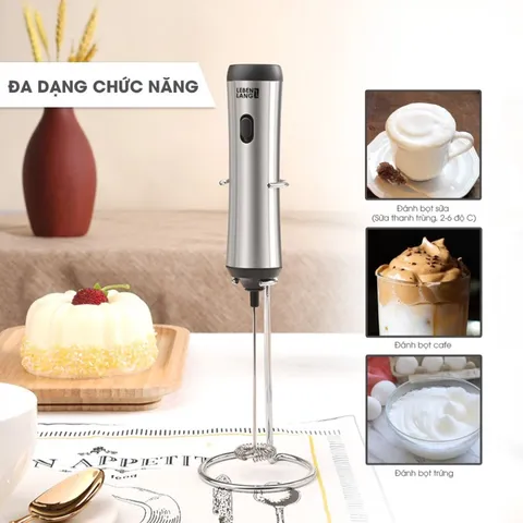 Máy Tạo Bọt Cầm Tay Đa Năng Lebenlang LBL4583 10W - Thiết Kế Gọn Nhẹ, Tạo Bọt Lý Tưởng Cho Cà Phê, Sữa, Trứng