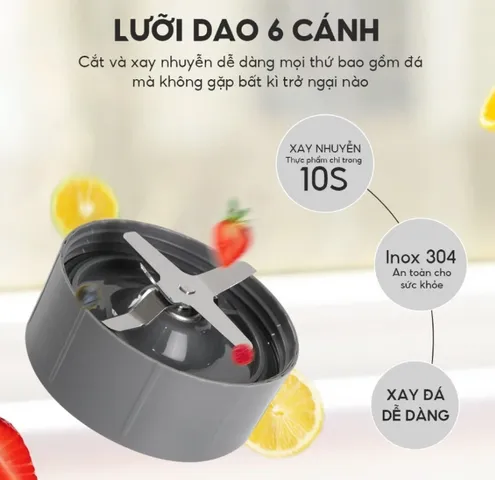 Máy xay sinh tố đa năng Lebenlang LBL2628 600W 700ml - Lưỡi dao inox 304 sắc bén, dễ sử dụng và vệ sinh cho bếp tiện lợi