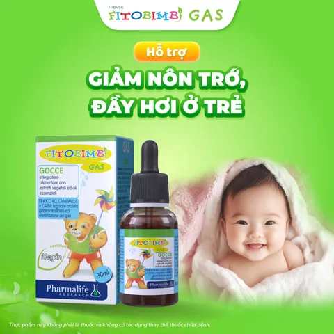 Siro Fitobimbi Gas Hỗ Trợ Tiêu Hóa Trẻ Nhỏ - Siro Chiết Xuất Tự Nhiên, Giảm Đầy Hơi, Nôn Trớ, Khó Tiêu - Dễ Uống 30ml