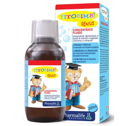 Siro Fitobimbi Genius 200ml - Hỗ Trợ Phát Triển Trí Não, Tăng Cường Trí Nhớ và Khả Năng Tập Trung Cho Trẻ Em